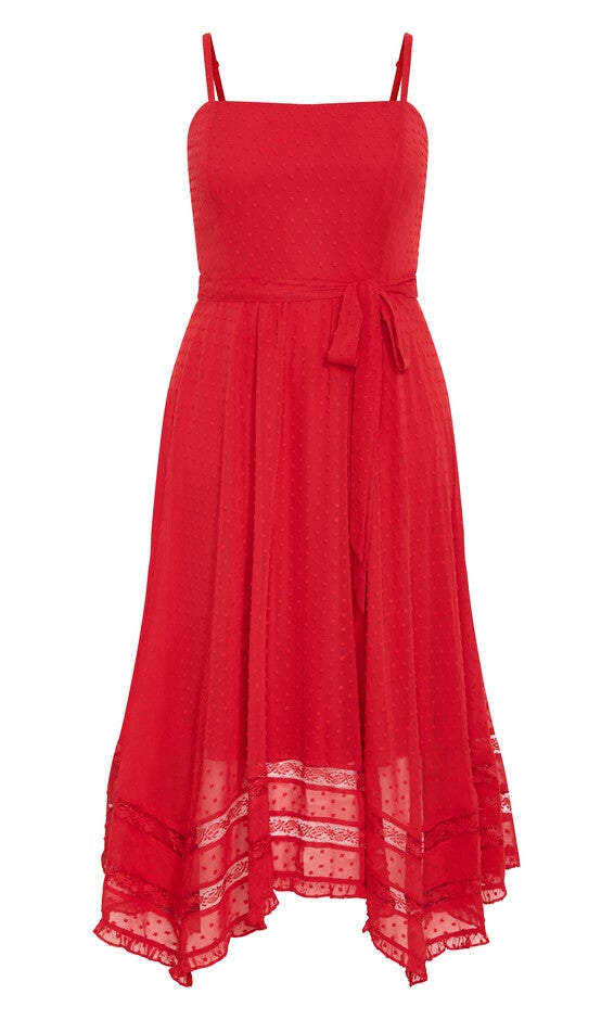 Flirty Nature Dress - red, RED, alternate image number null