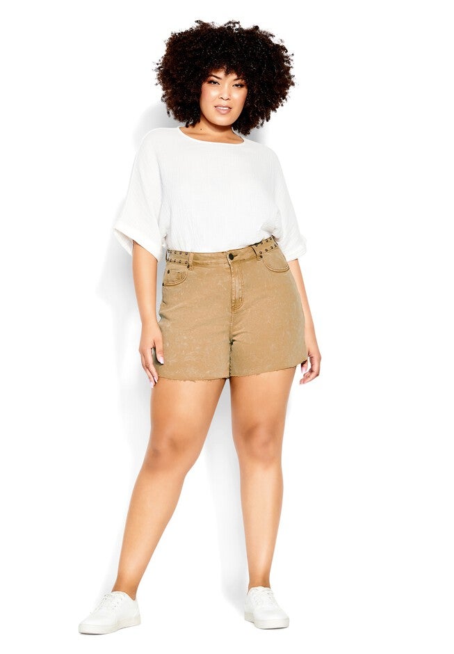 Coastal Walk Short - tawny wash, BEIGE, on-hover image number null