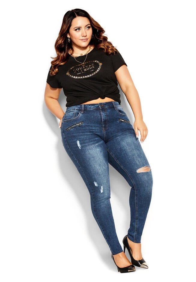 Asha Details Jean - mid denim, BLUE, hi-res image number null