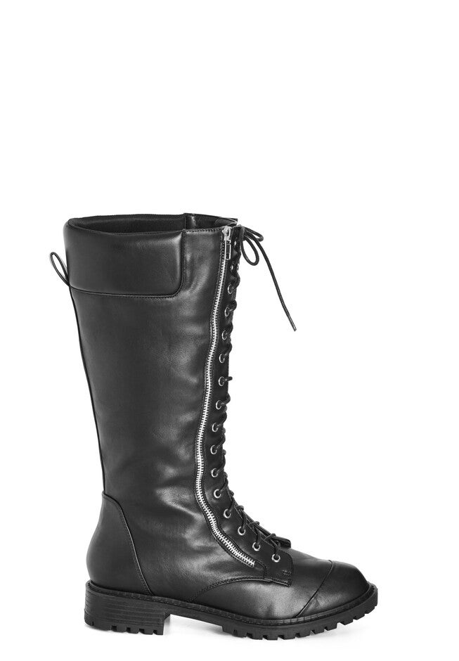 WIDE FIT Rochelle Knee Boot - black, BLACK, on-hover image number null