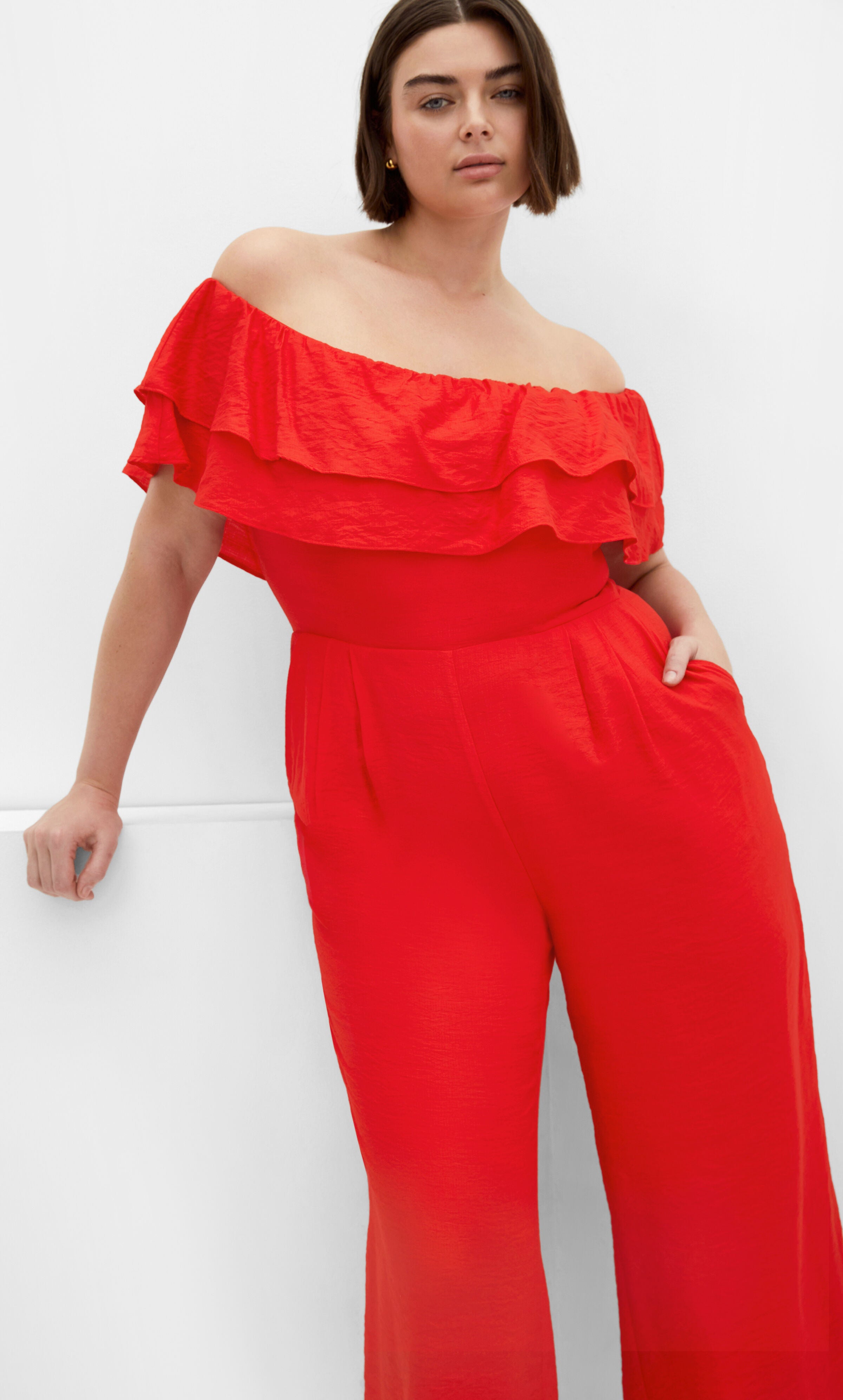 Poppy Jumpsuit - coral, ORANGE, alternate image number 1