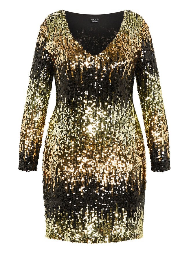 Reese Dress - gold, YELLOW, alternate image number null