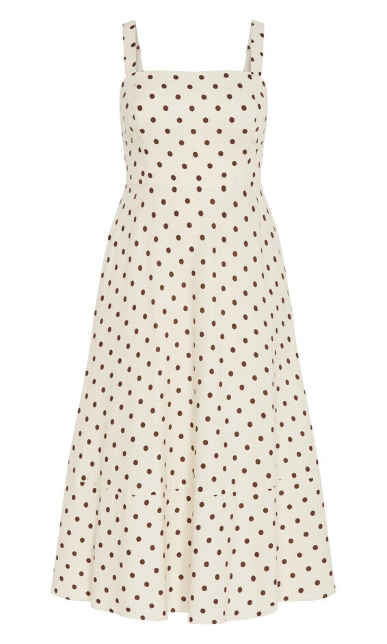 Collins Print Maxi Dress - cream, BEIGE, alternate image number 4