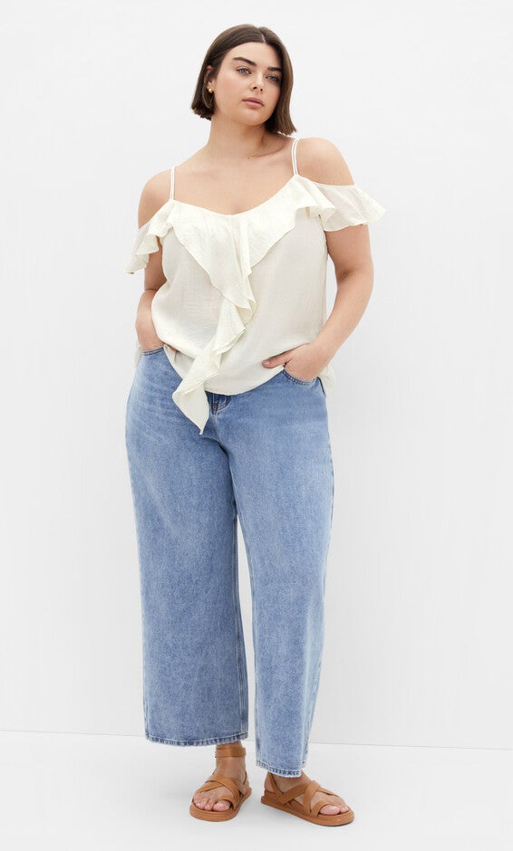 Aliya Top - butter, YELLOW, alternate image number 3