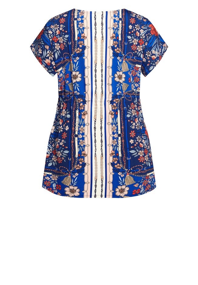 Selina Scarf Tunic, NAVY, alternate image number null
