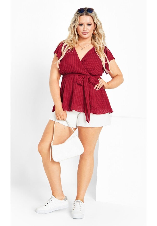 Evoke Top - love red, RED, on-hover image number null