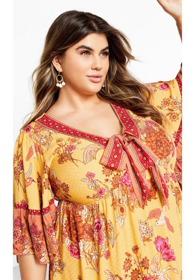 Venice Dress - sunflower, YELLOW, alternate image number null