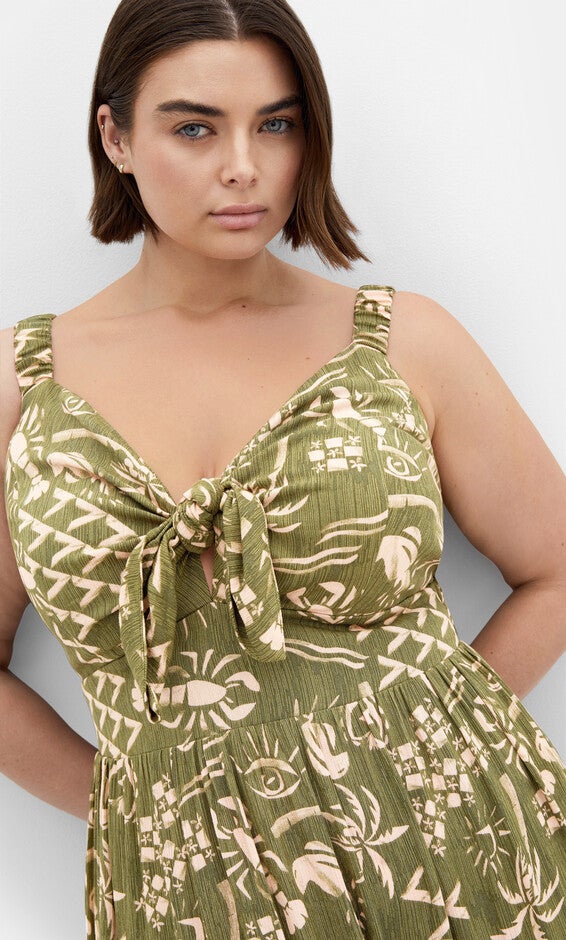 Vacay Maxi Dress - print, GREEN, alternate image number null