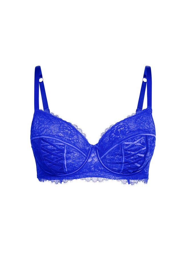 Irina Underwire Demi Bra - cobalt, BLUE, alternate image number null