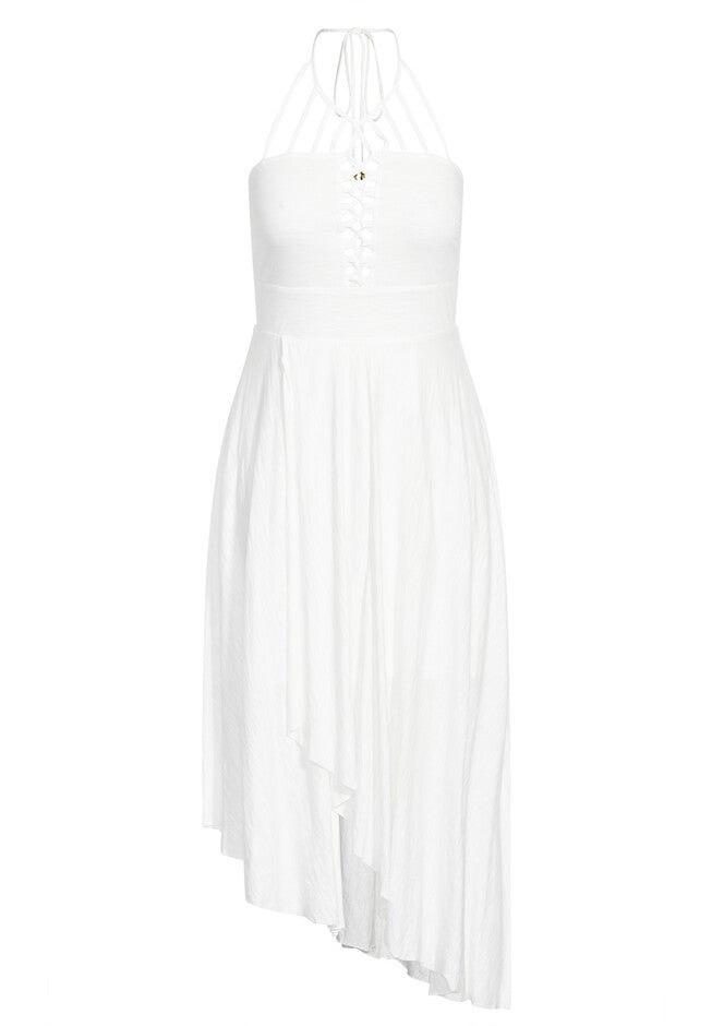 Plait Detail Maxi Dress - ivory, WHITE, alternate image number null