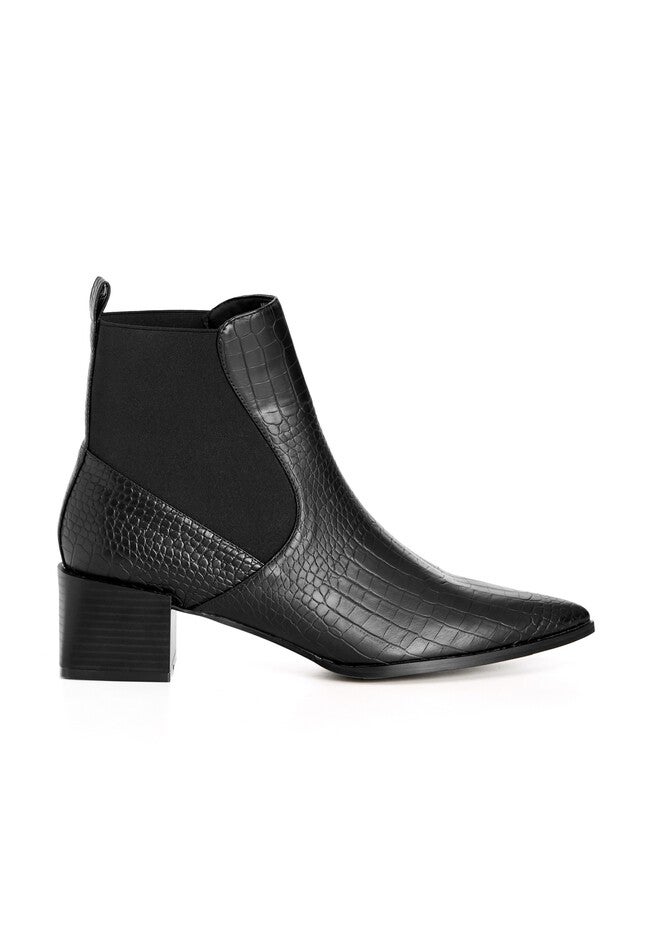 WIDE FIT Eden Ankle Boot - black, BLACK, on-hover image number null