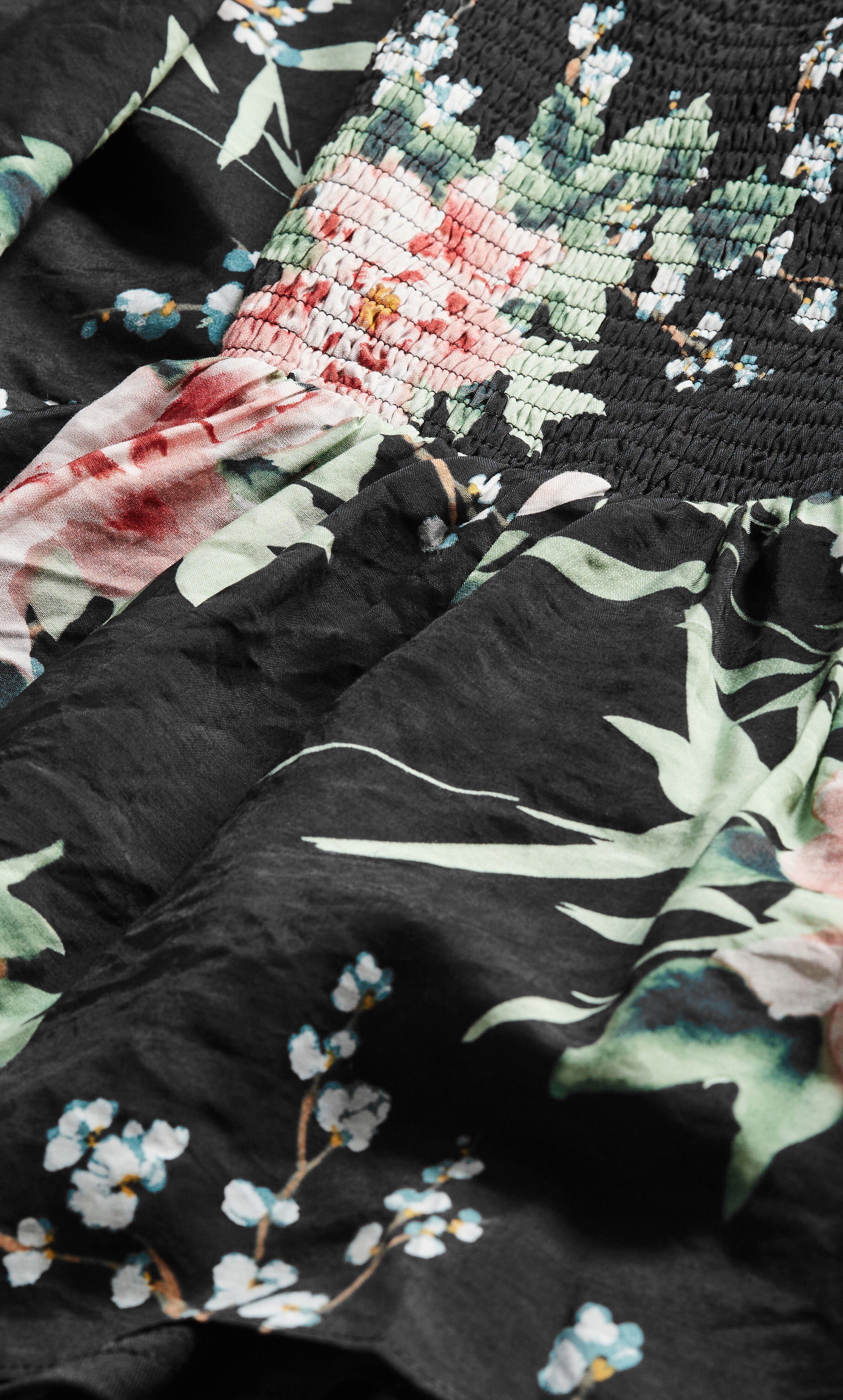 Marci Print Top - black, BLK SWEET BLOSSOM, alternate image number 5
