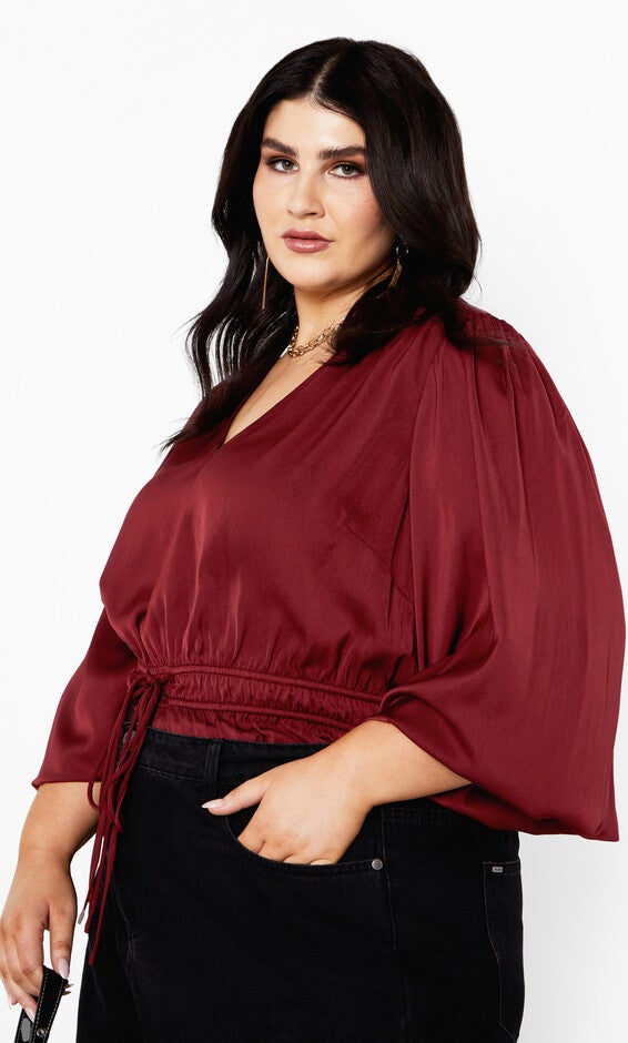 Aubree Shirt - cabernet, RED, hi-res image number null