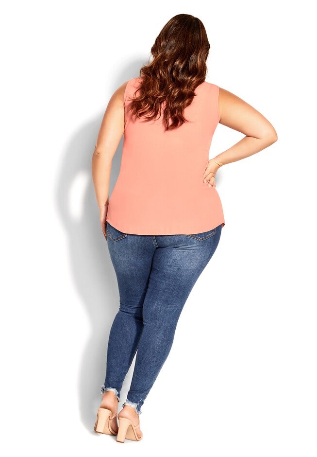 Sexy Zip Top - peach, ORANGE, alternate image number 2