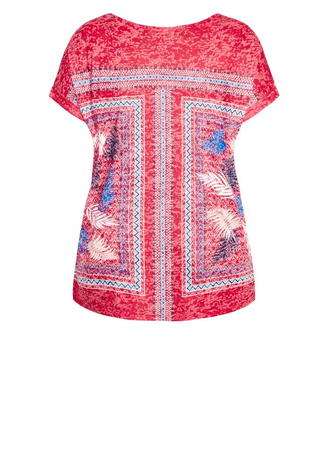 Macie Burnout Top, RUBY BLUE, alternate image number 3