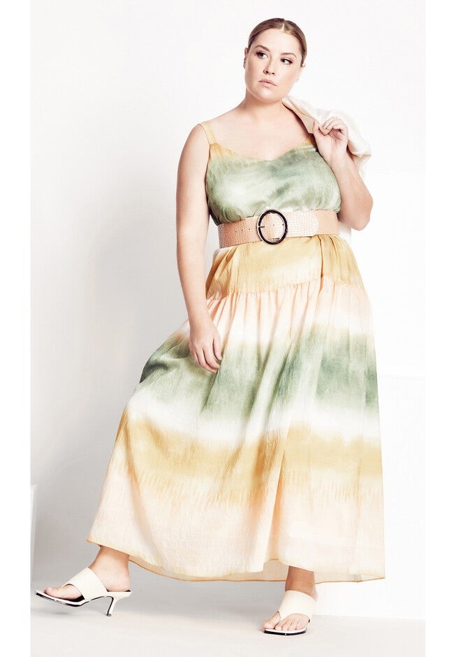 Nevaeh Dress - sage gold, GREEN, hi-res image number 0