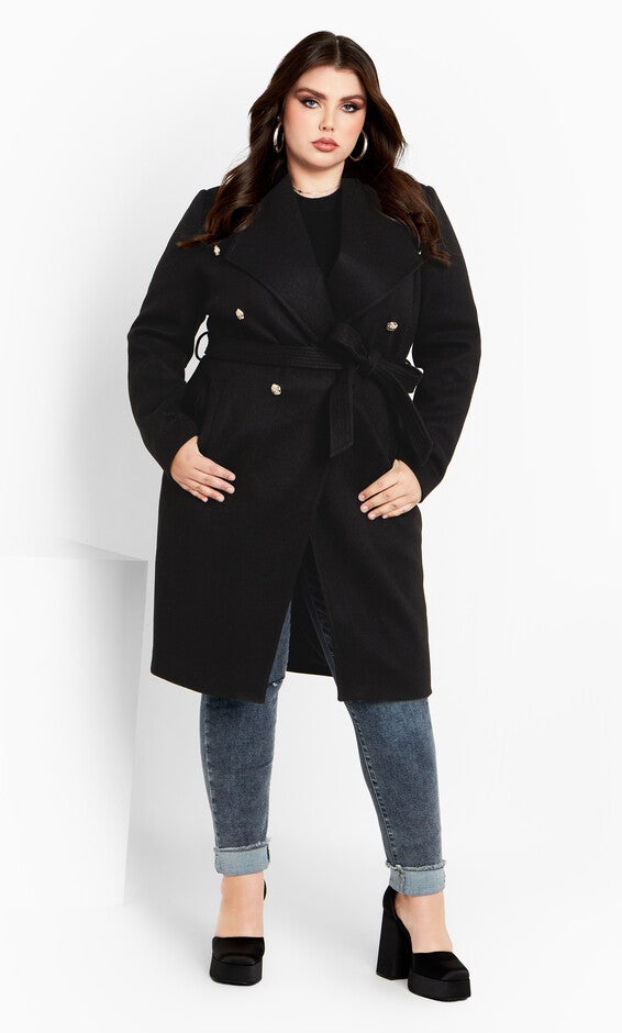 Sassy Military Coat - black, BLACK, alternate image number 3