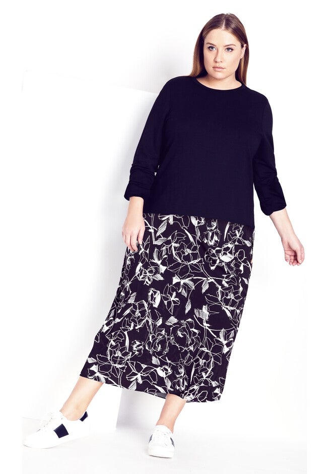 Free Hand Dress - black, BLACK, hi-res image number null