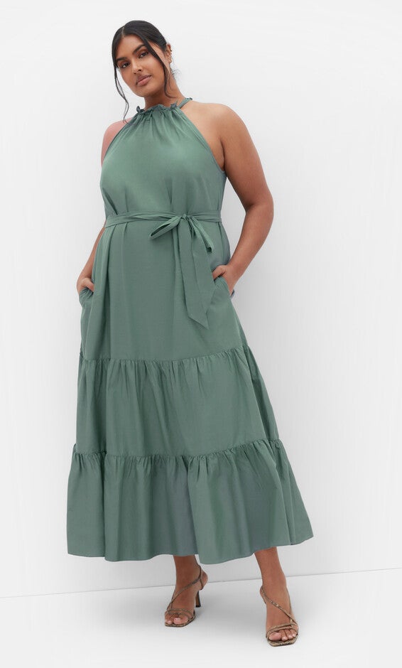 Kiana Maxi Dress - light khaki, GREEN, alternate image number null