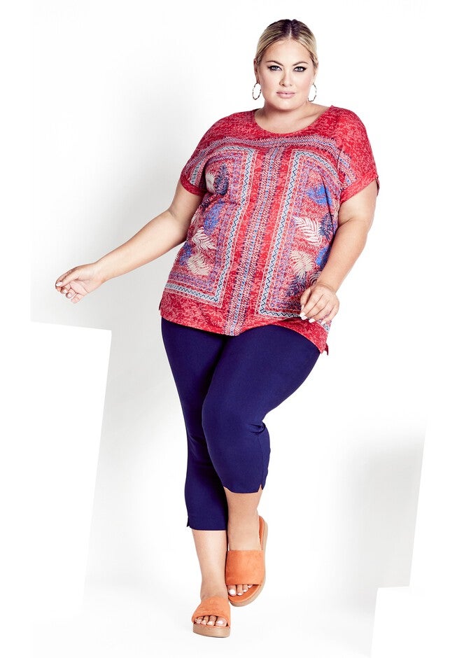 Macie Burnout Top, RUBY BLUE, alternate image number 4