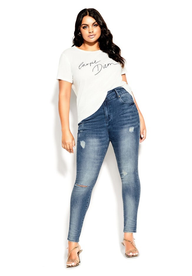 Asha Sweetheart Jean - mid denim, BLUE, hi-res image number 0