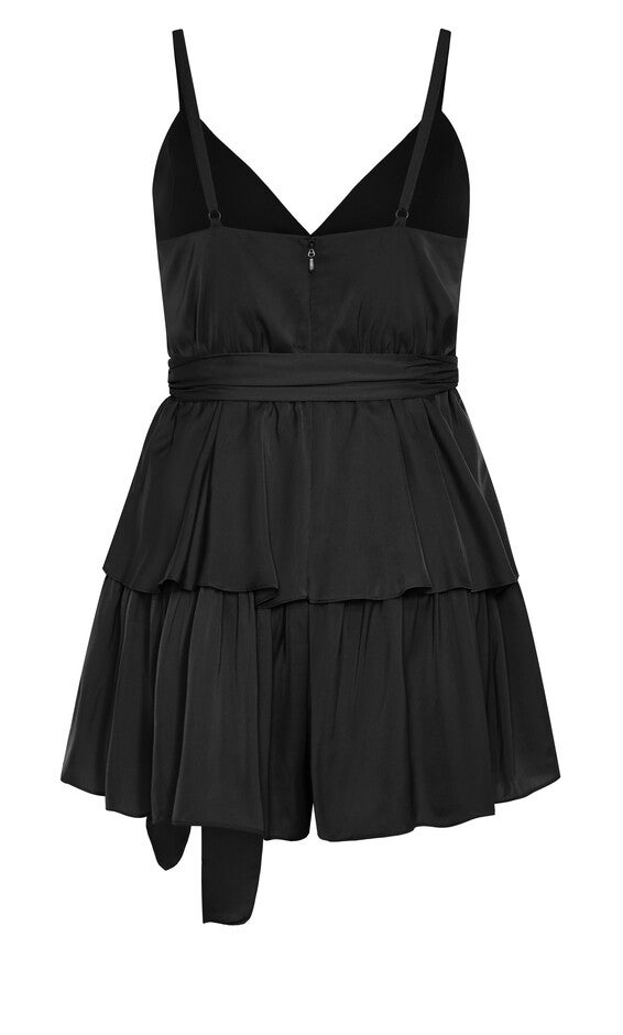 Party Wrap Playsuit - black, BLACK, alternate image number null