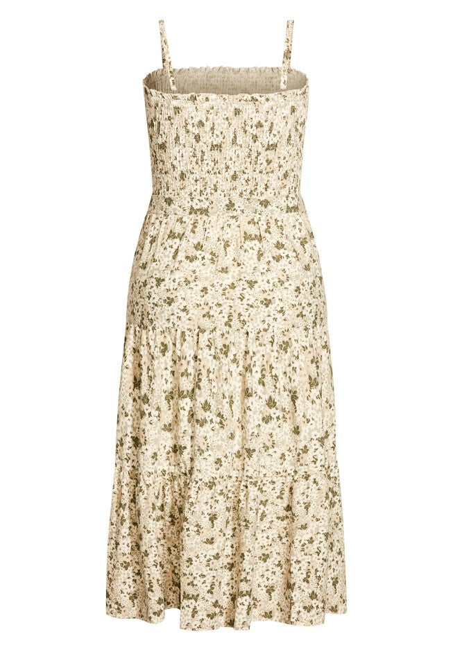 Spring Fields Midi Dress - ecru, WHITE, alternate image number null
