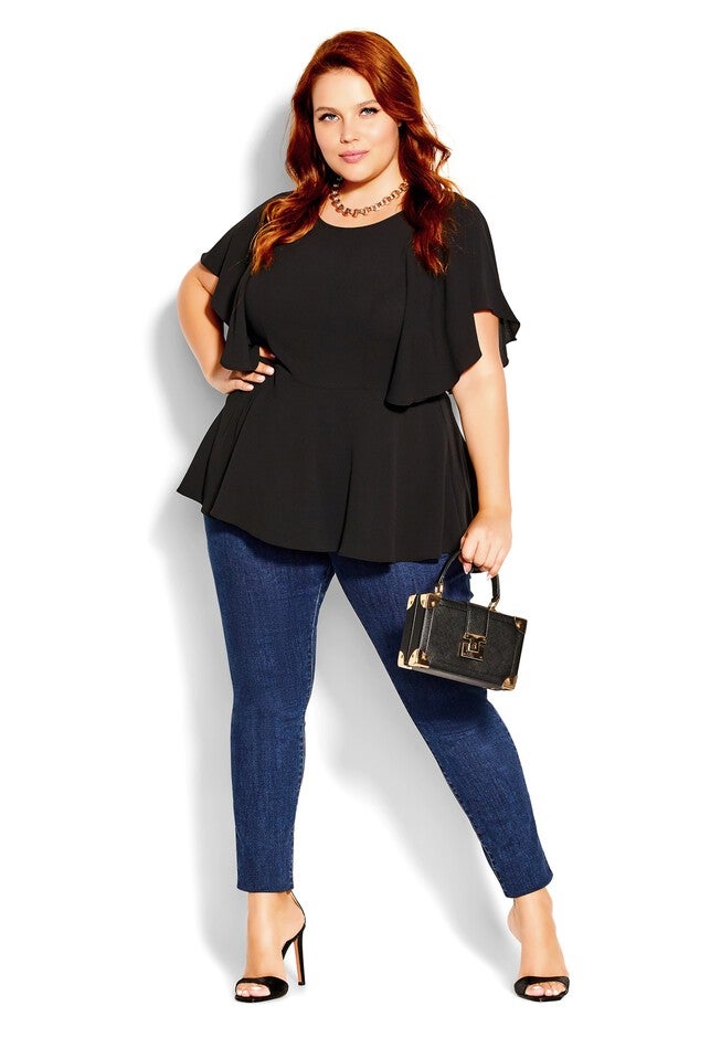 Romantic Mood Top - black, BLACK, on-hover image number 1