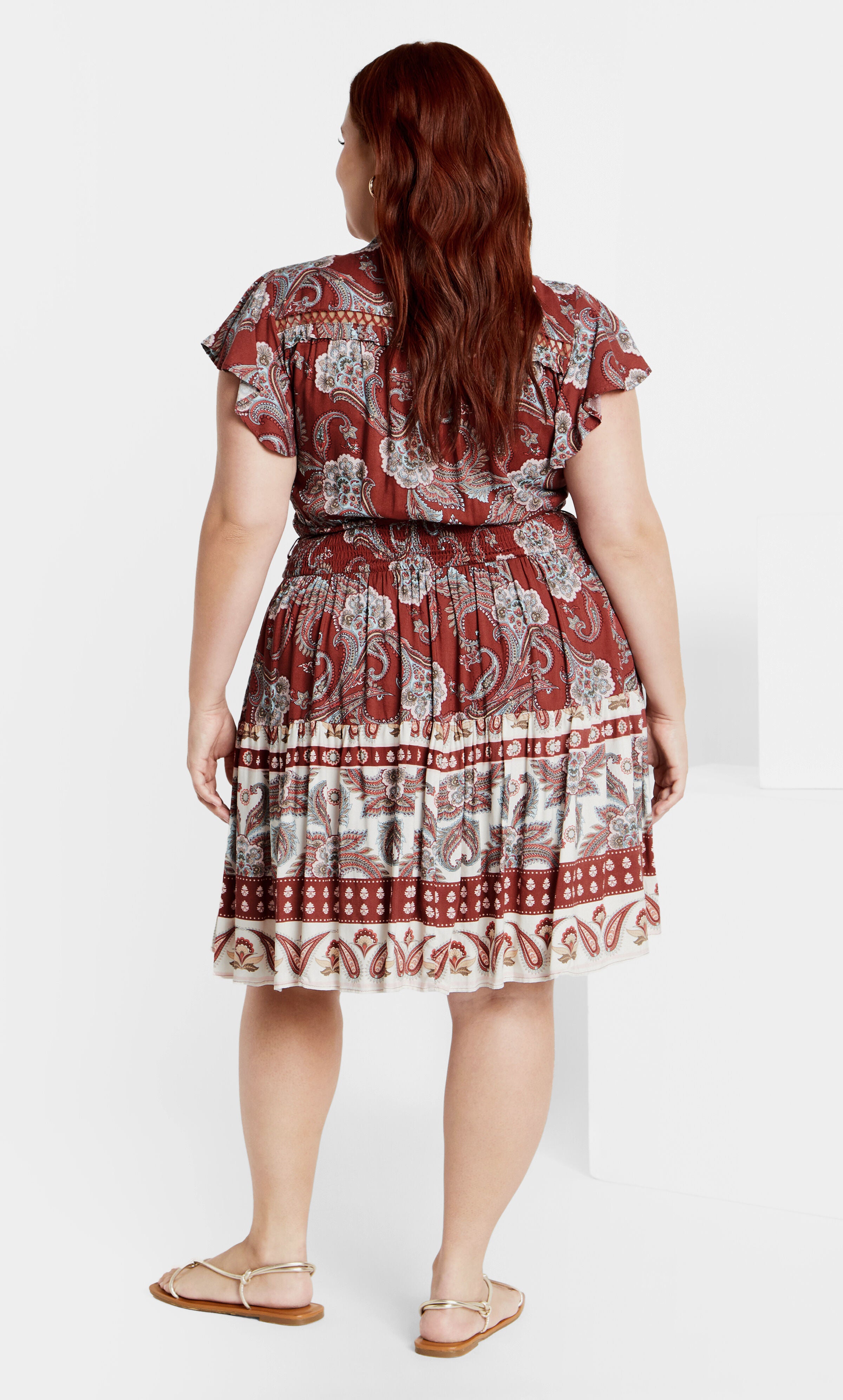 Lilah Dress - marsala, RED, alternate image number 2