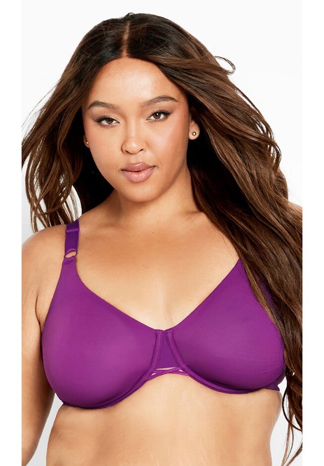 Fashion Smooth Back Bra, SPARKLING GRAPE, on-hover image number null