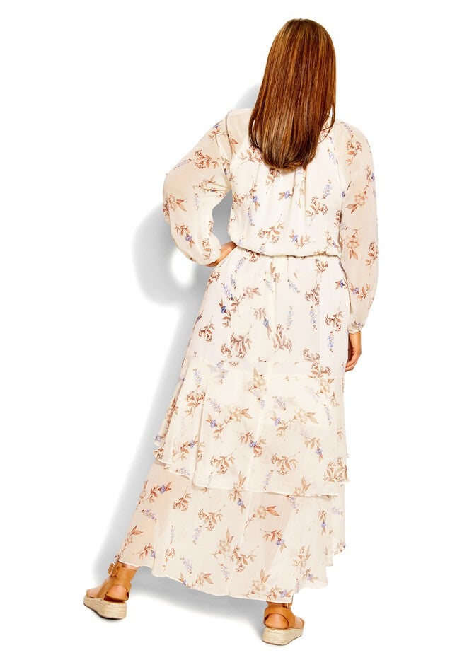 Juliet Floral Maxi Dress - pearl, BROWN, alternate image number null