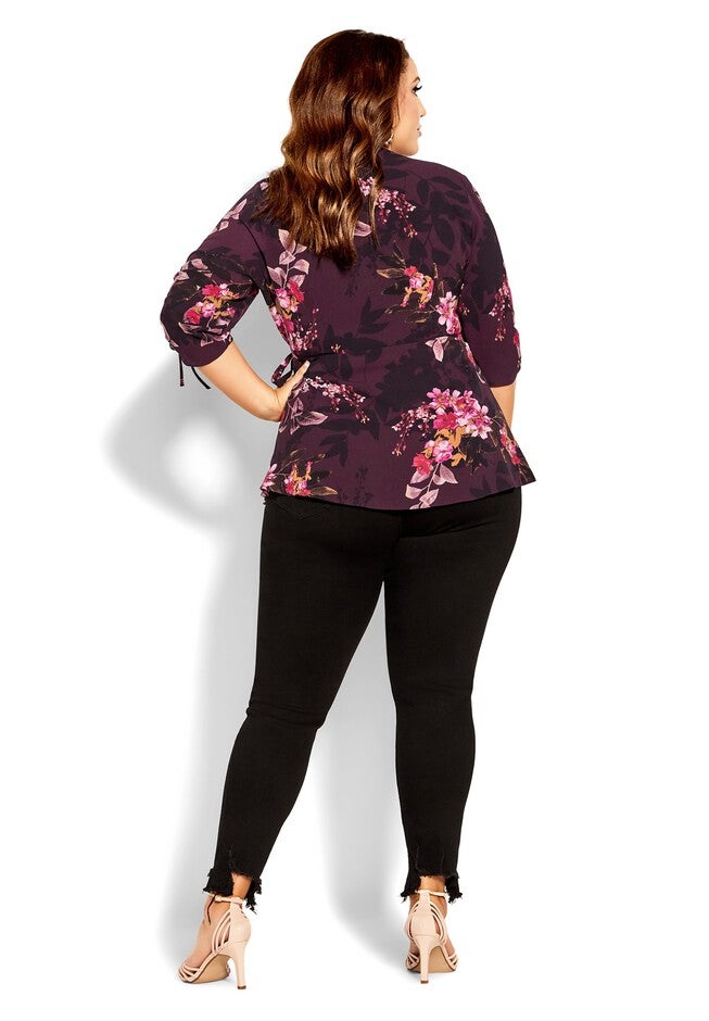 Marbella Night Top - burgundy, RED, alternate image number null