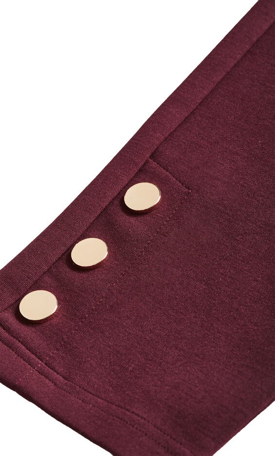 Party Fever Pant - oxblood, OXBLOOD, alternate image number null