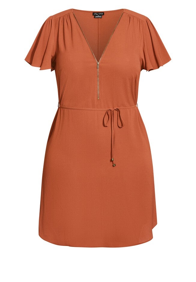 Sweet Fling Dress - cinnamon, BROWN, alternate image number 2