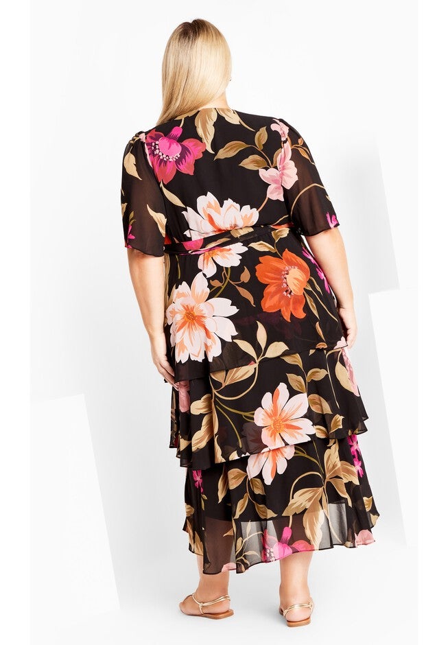 Nicola Print Dress, VIVA GLAM, alternate image number 4