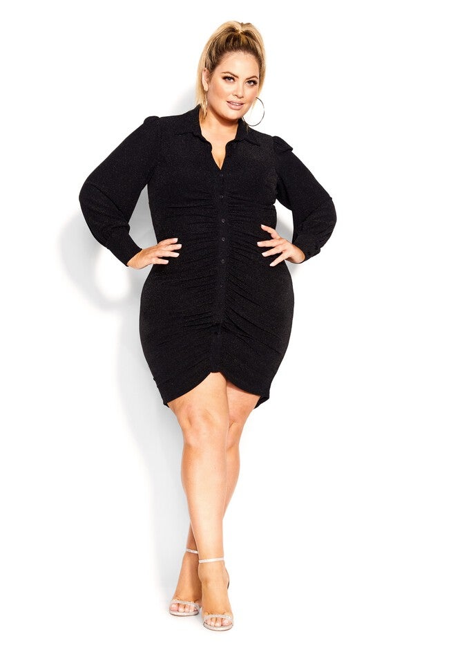 Chloe Dress - black, BLACK, on-hover image number null