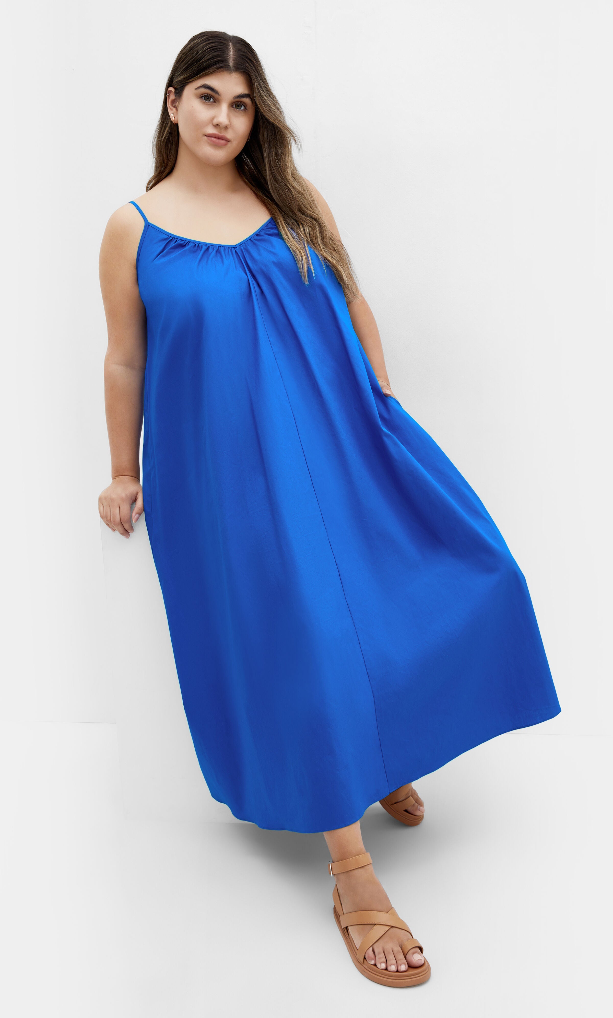 Maci Maxi Dress - cobalt, BLUE, hi-res image number 0
