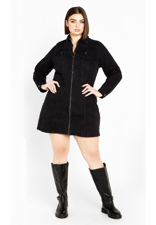 Oaklyn Dress - black wash, BLACK, on-hover image number null