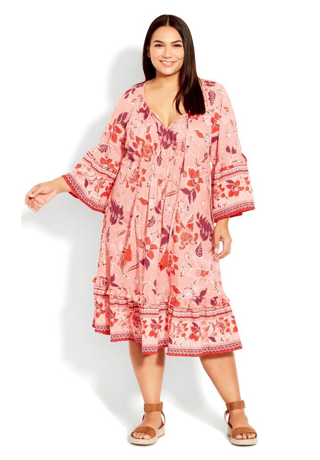 Kara Crush Dress, PINK ROYAL BLOOMS, on-hover image number null