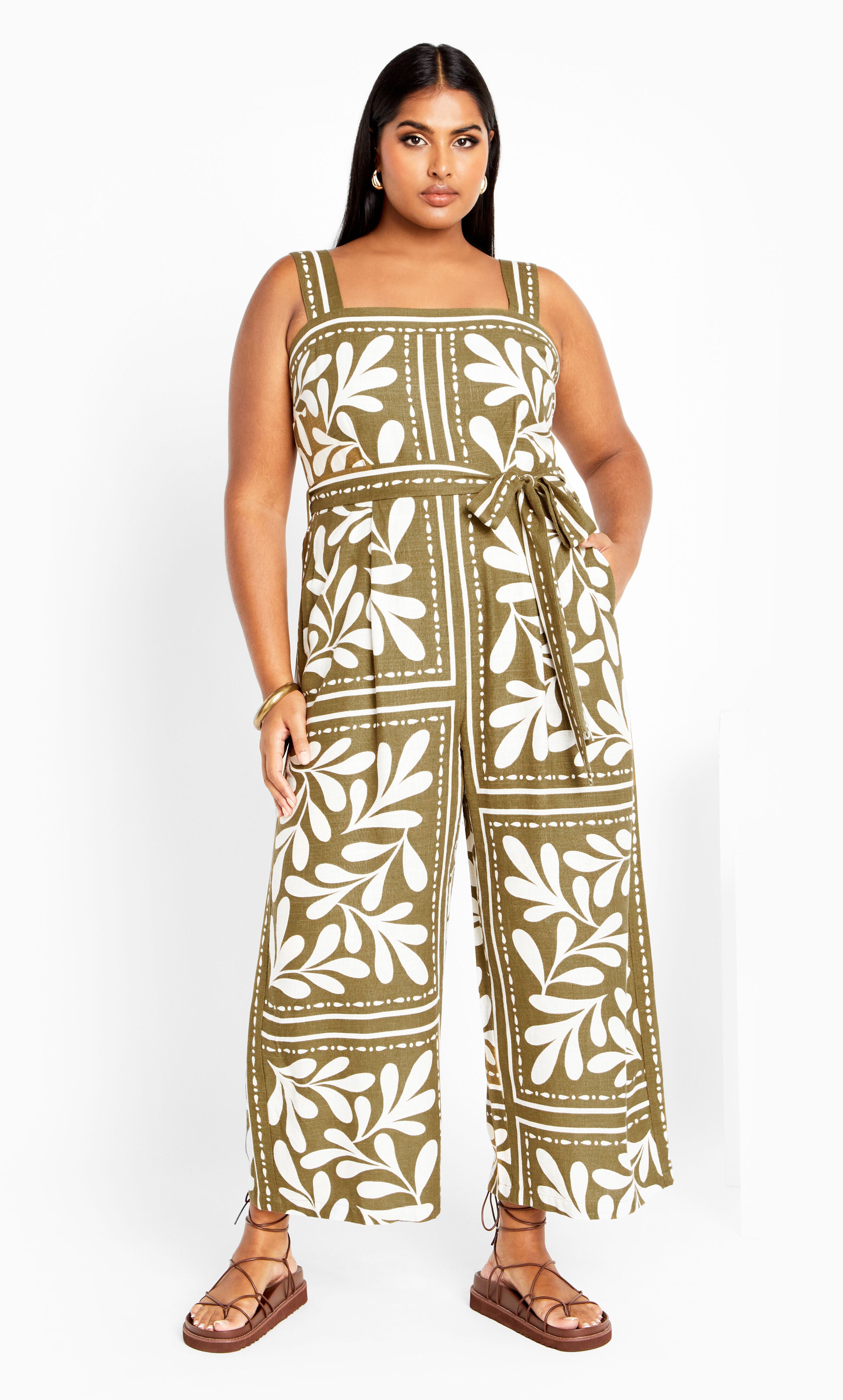 Modern Muse Jumpsuit - juniper, GREEN, hi-res image number 0