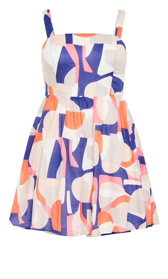 Kylie Dress - white, ORANGE, alternate image number null