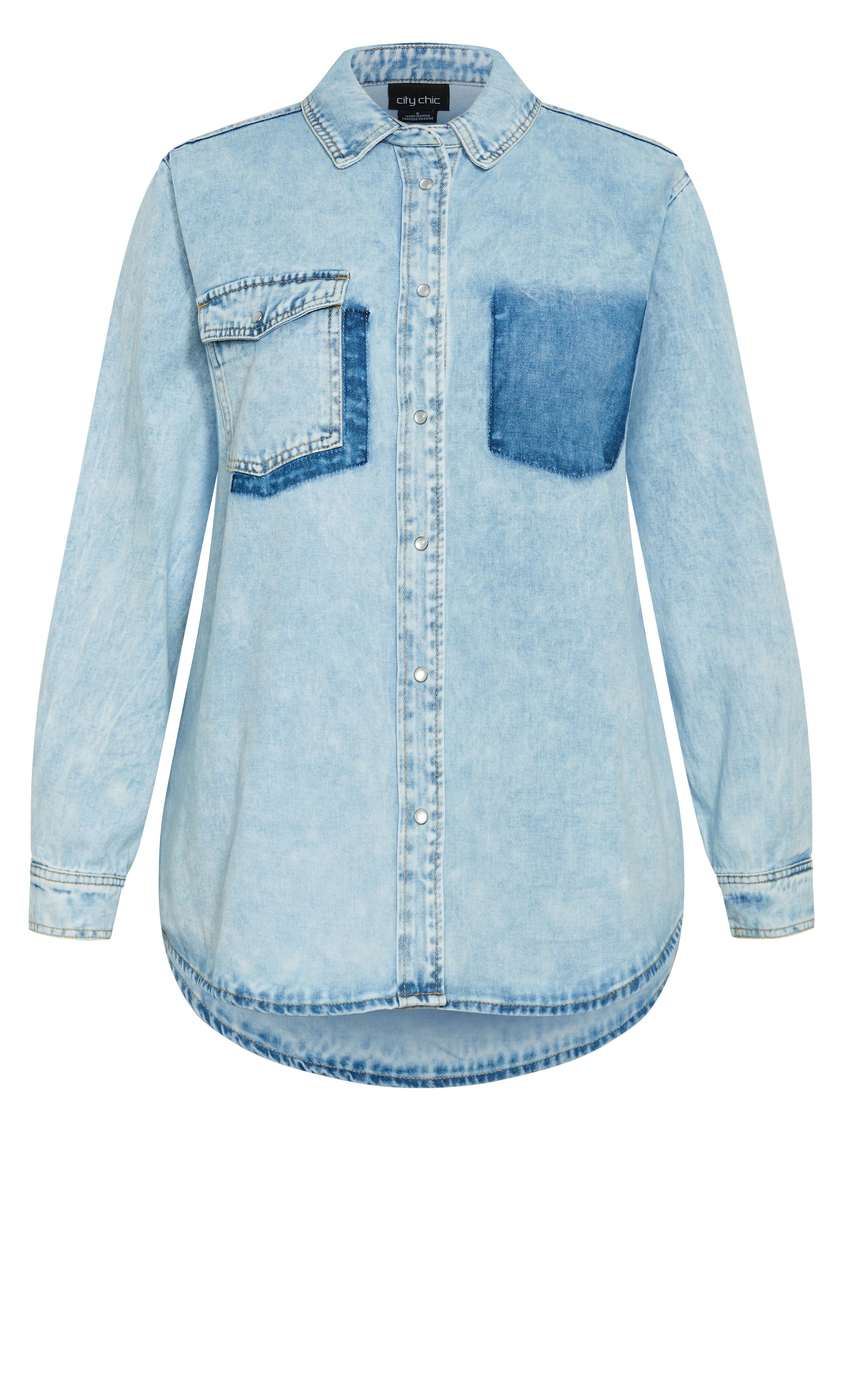 Denim Ivy Shirt - light denim, DENIM, alternate image number 5