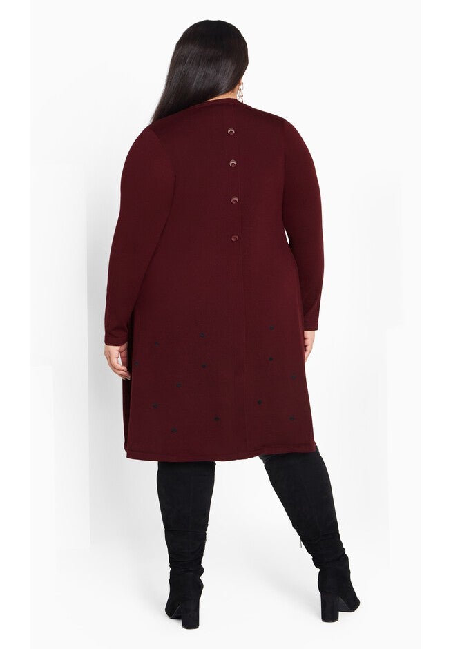 Bernal Cardigan, PLUM, on-hover image number null