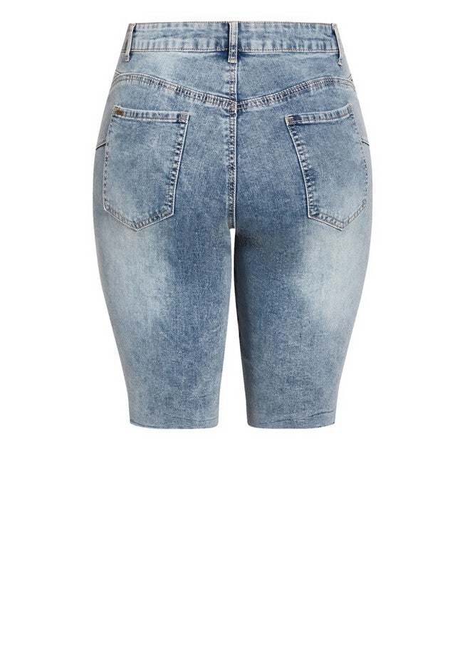 Stacey Short - denim, BLUE, alternate image number null