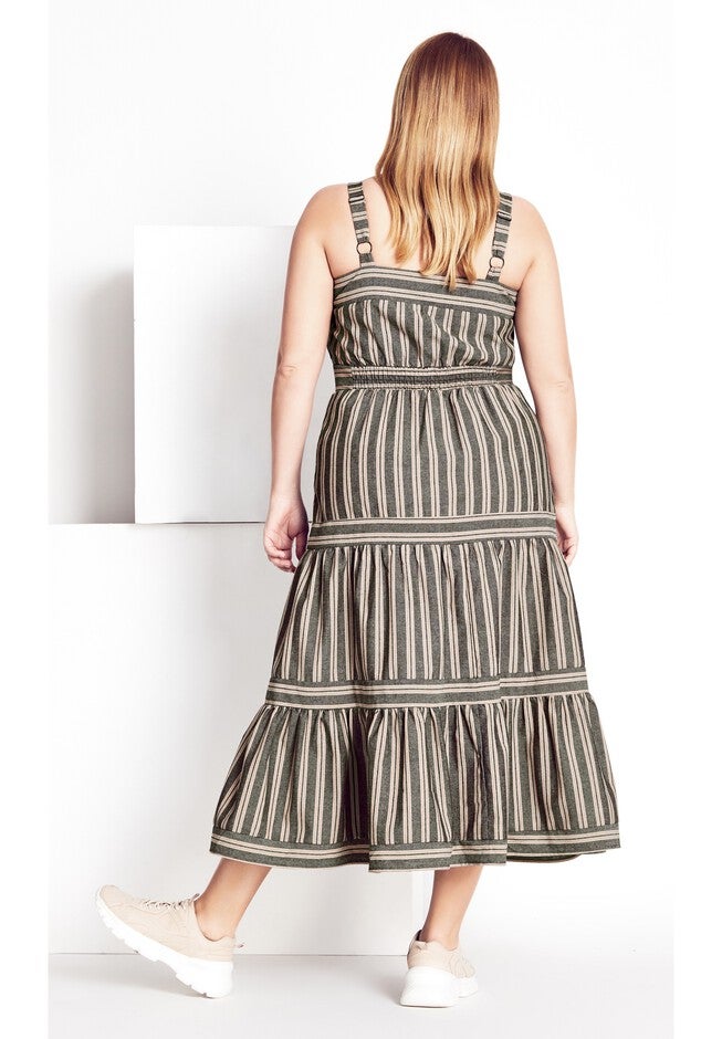 Single Stripe Dress - black, BLACK, on-hover image number null