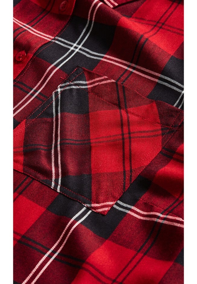Kylee Check Shirt, RED BLACK, alternate image number null