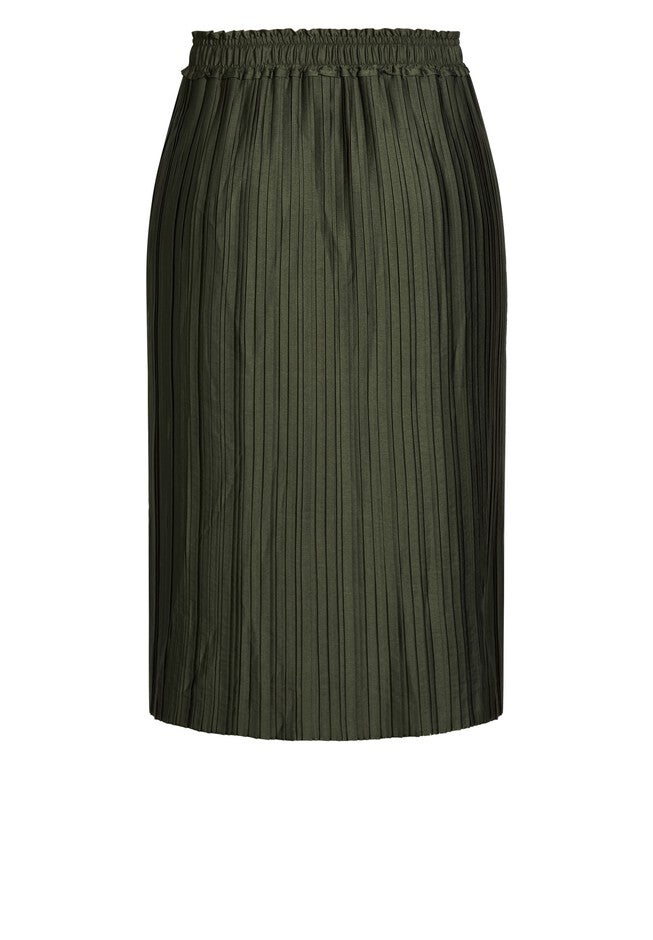 Pretty Pleat Skirt - fern, GREEN, alternate image number 3
