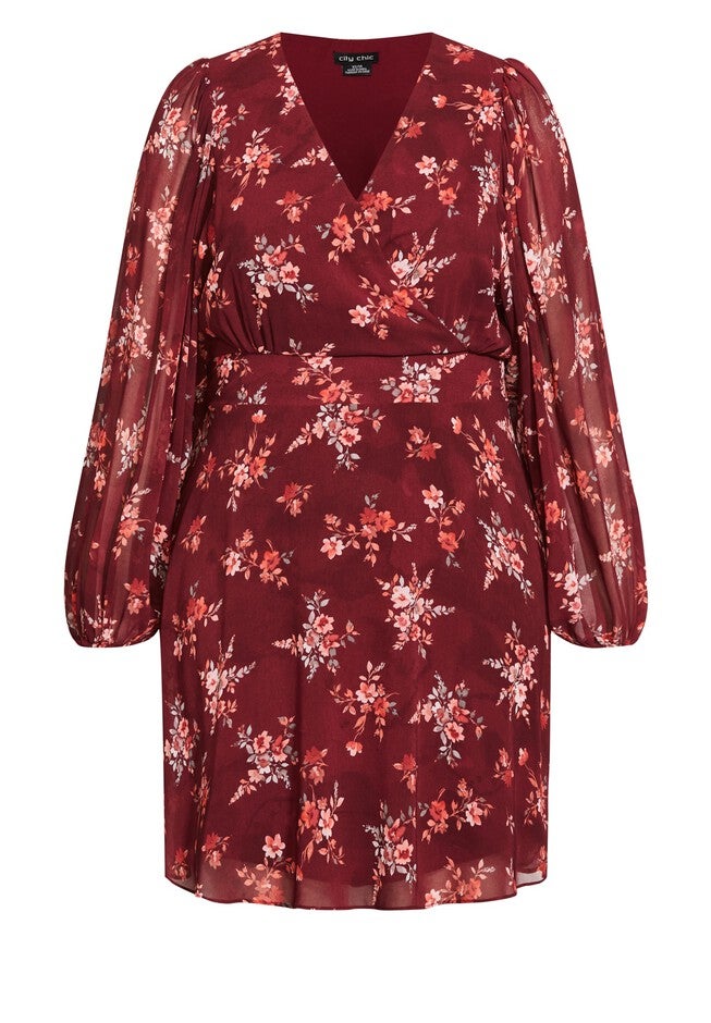 Tallulah Dress - port, RED, alternate image number 4