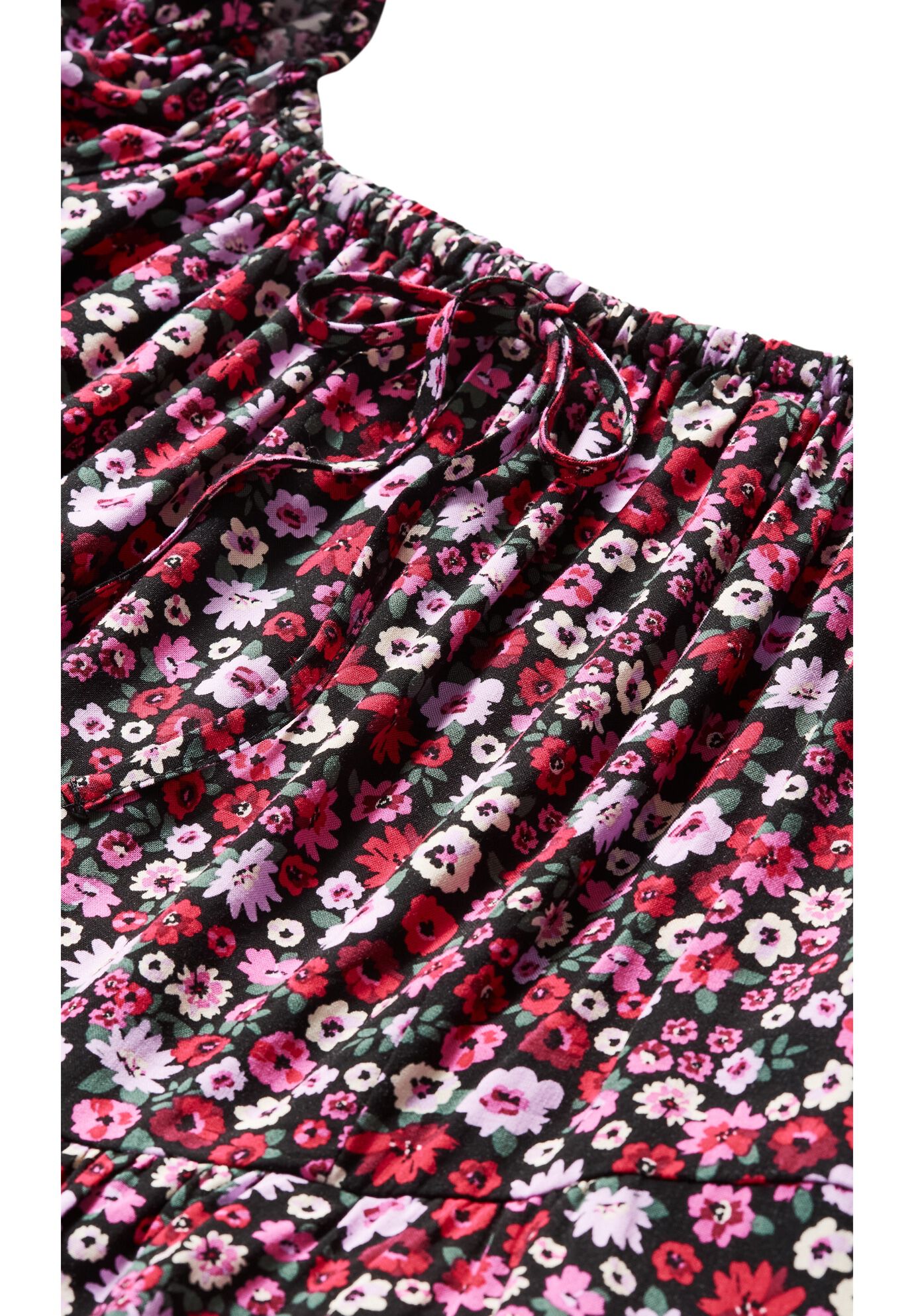 Jessie Print Dress - beet red, BLACK, alternate image number 5