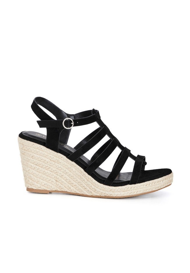 Millie Wedge - black, BLACK, on-hover image number 1